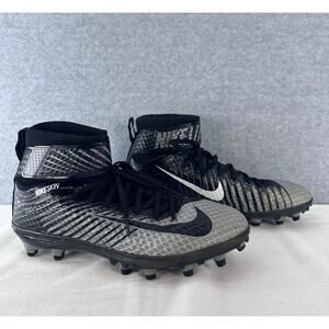 Nike Men's 11 Nikeskin Force Lunarbeast Elite TD Football Cleats Grey Black